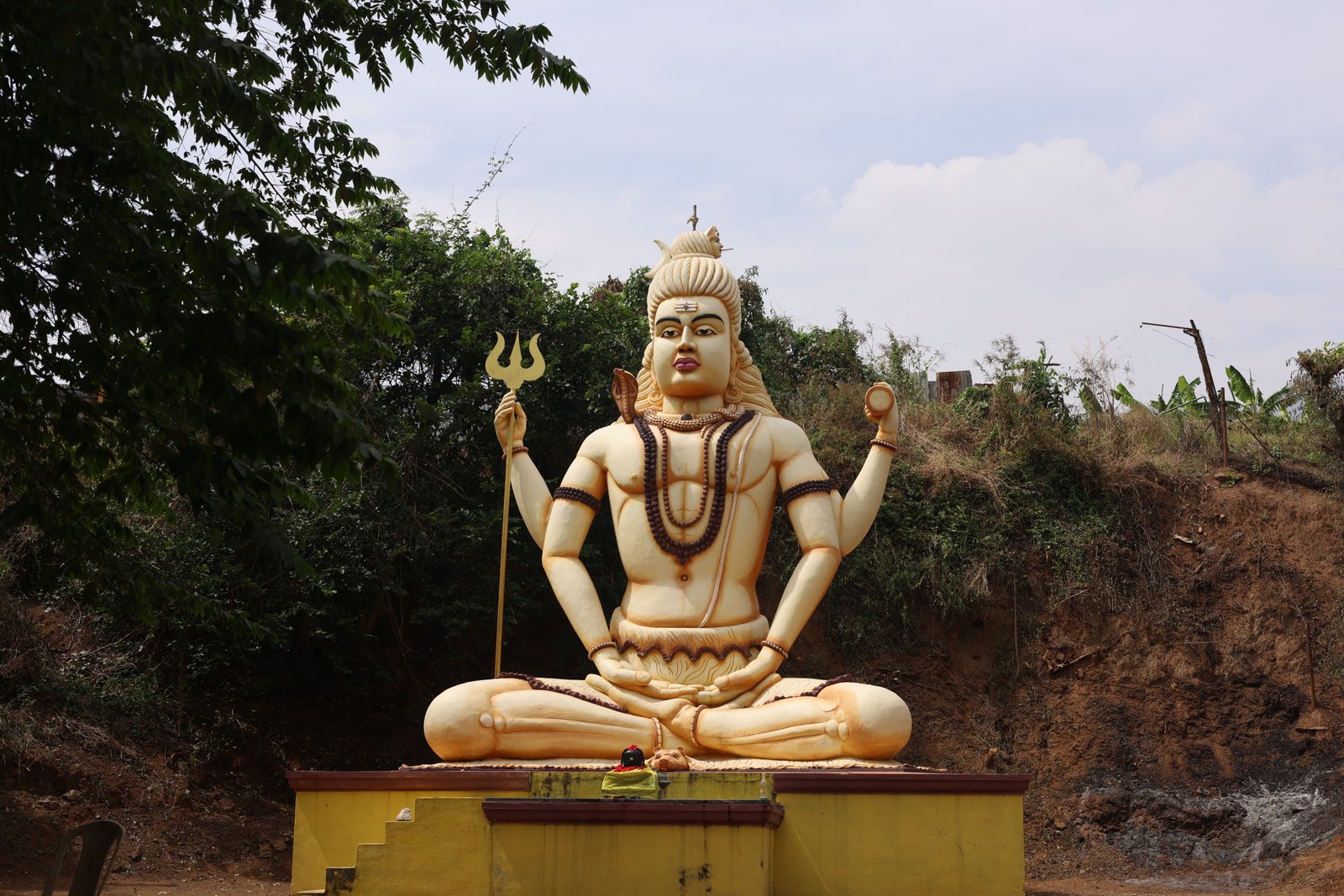 Group yoga session outdoors